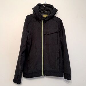 Men's Black Hooded Jacket